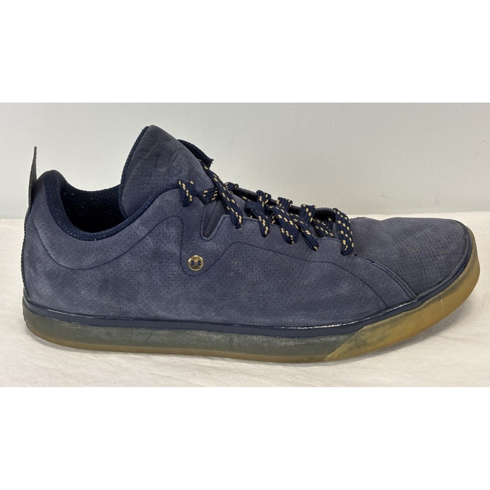 Under Armour Mobtown Sneakers Shoes Sz 13 Men's Blue Suede Lace Up